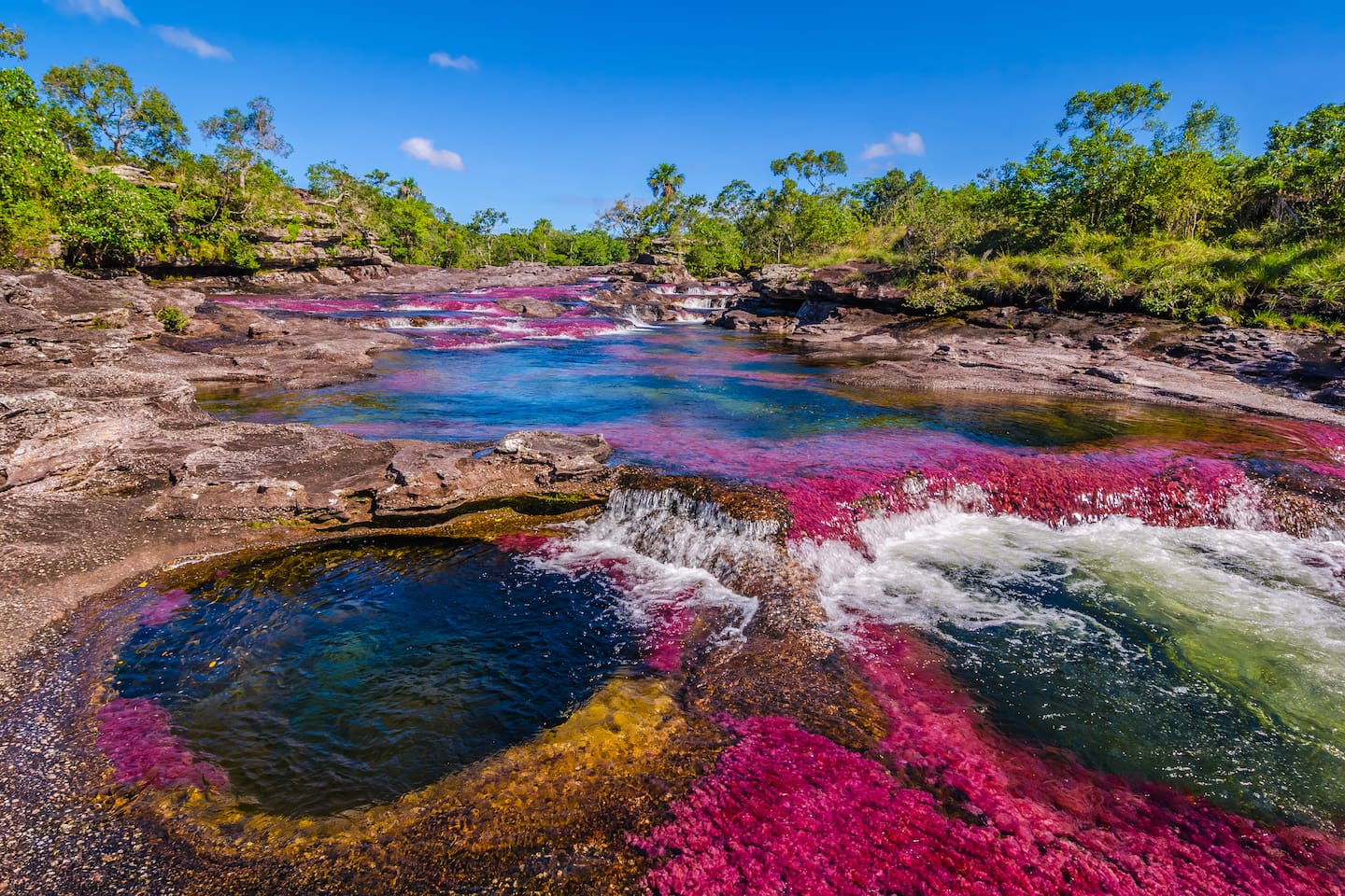 Cascada de los 7 Colores en Colombia